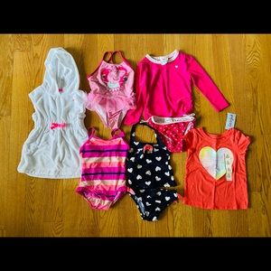 2T Girl Toddler Clothing and Swim Bundle